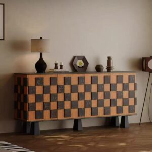 wooden essential gadget cabinet